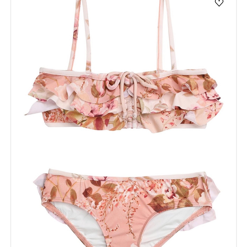 Zimmermann Floral Ruffle Bikini Set